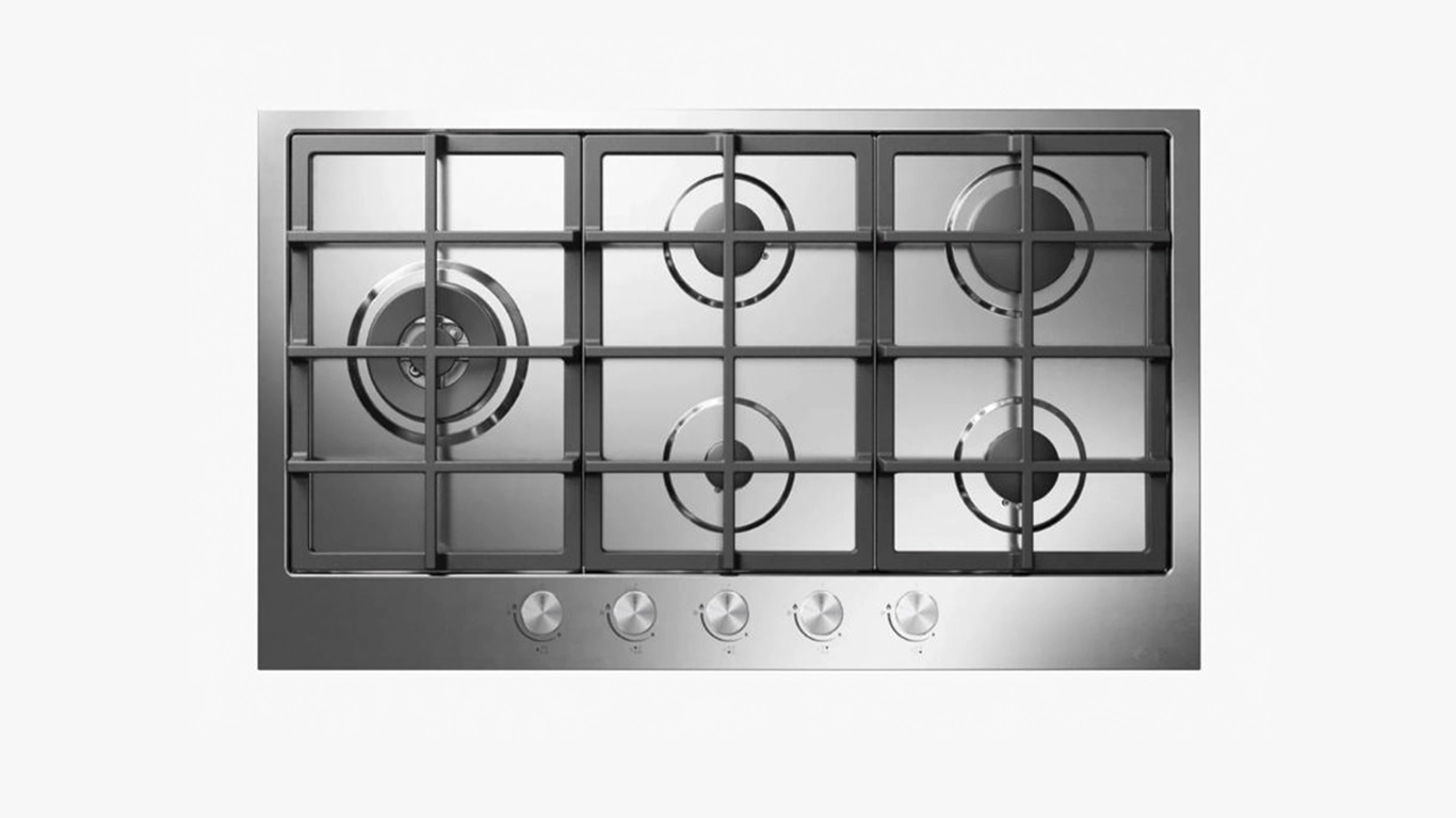Cooktop a gás 90 em aço inox